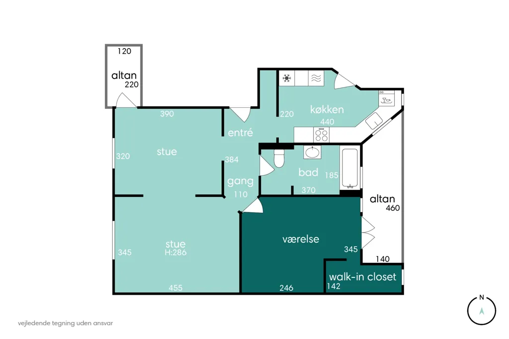 3-room apartment in København Ø