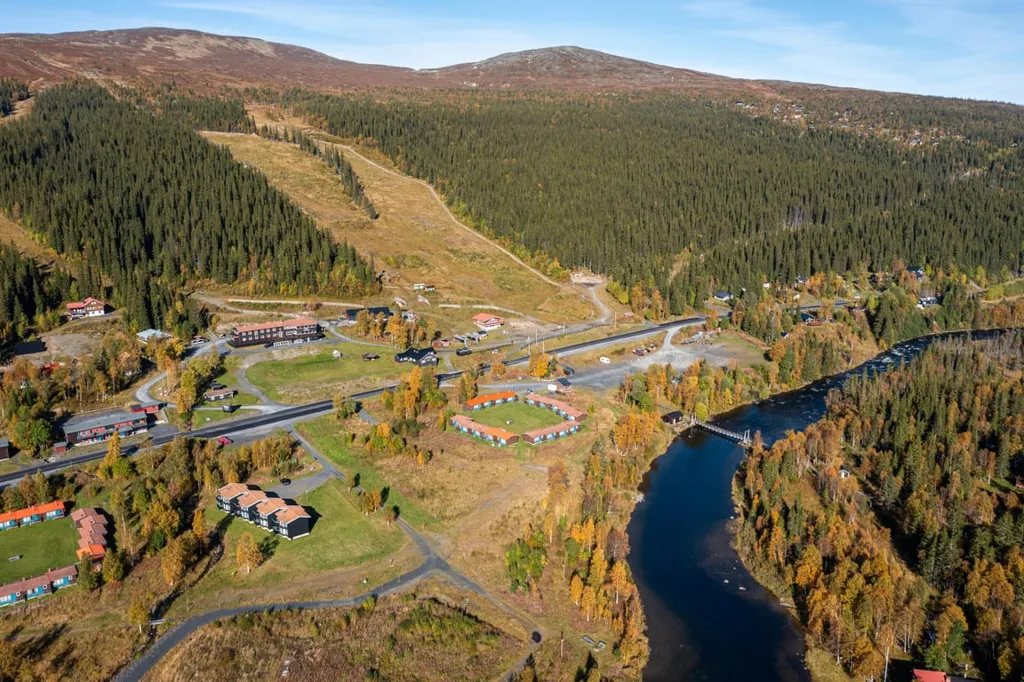 Vue aérienne - Chalet with Ski-in/Ski-out Access in Bydalen