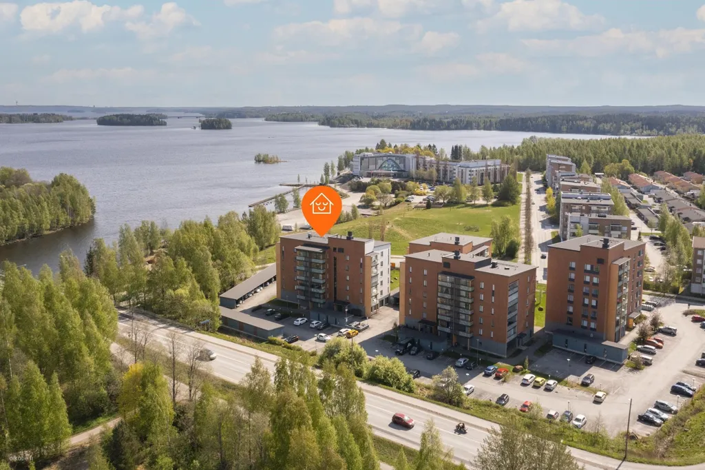Vue aérienne - Apartment with Balcony in Vihola, Pyhäjärvi