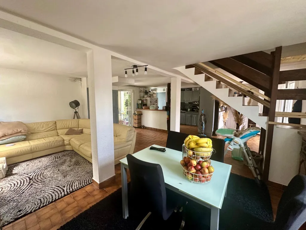 Séjour - Maison avec jardin en centre-ville à Eauze