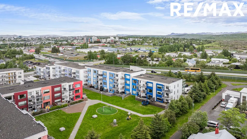 Vue aérienne - Apartment with Lift in Garðabær