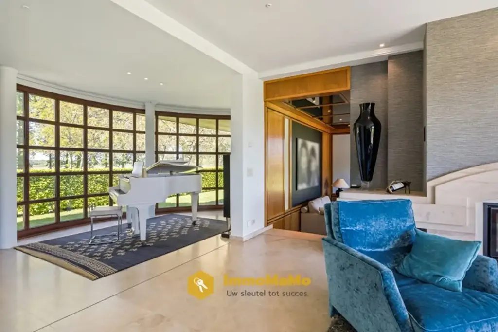 Séjour - Villa avec Piscine Intérieure et Écuries à Mendonk