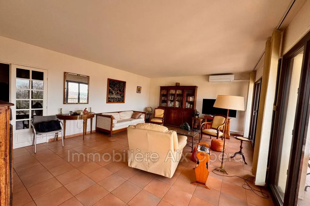 Séjour - Appartement Luxueux avec Terrasse à Aix-en-Provence