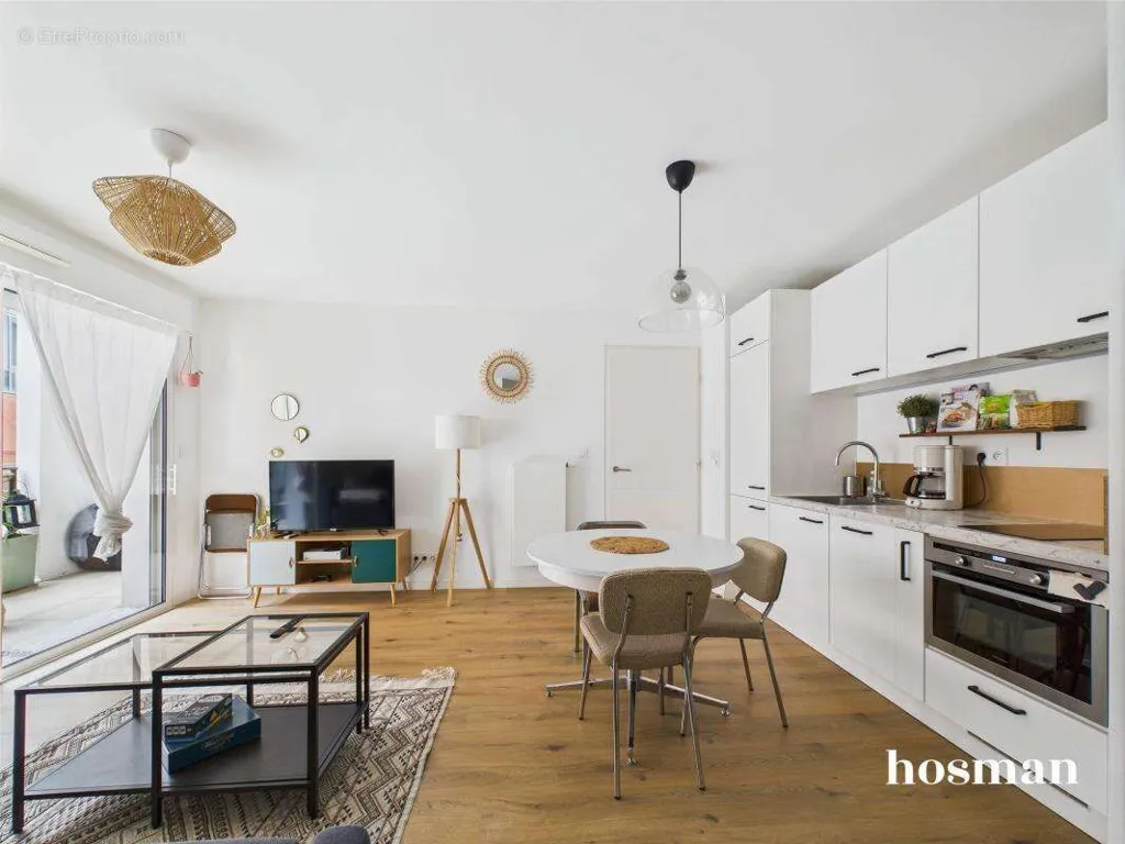 Séjour - Appartement T3 avec Loggia au Calme à Nantes
