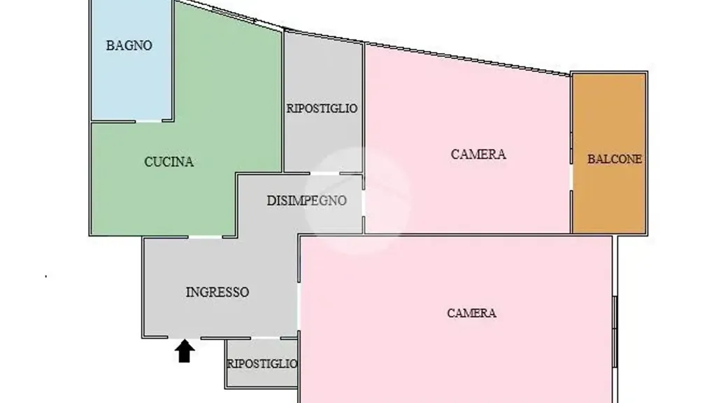 Plan - Student-Friendly Flat with Balcony in Tiburtina, Rome