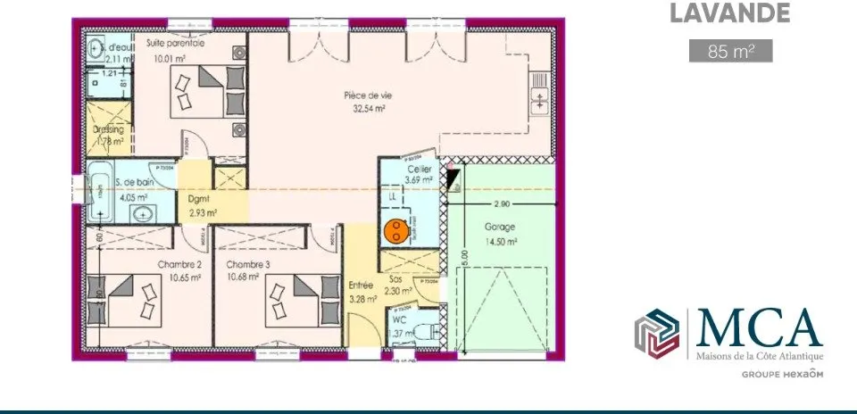 Plan - Maison à Construire 4 Pièces avec Jardin à Targon