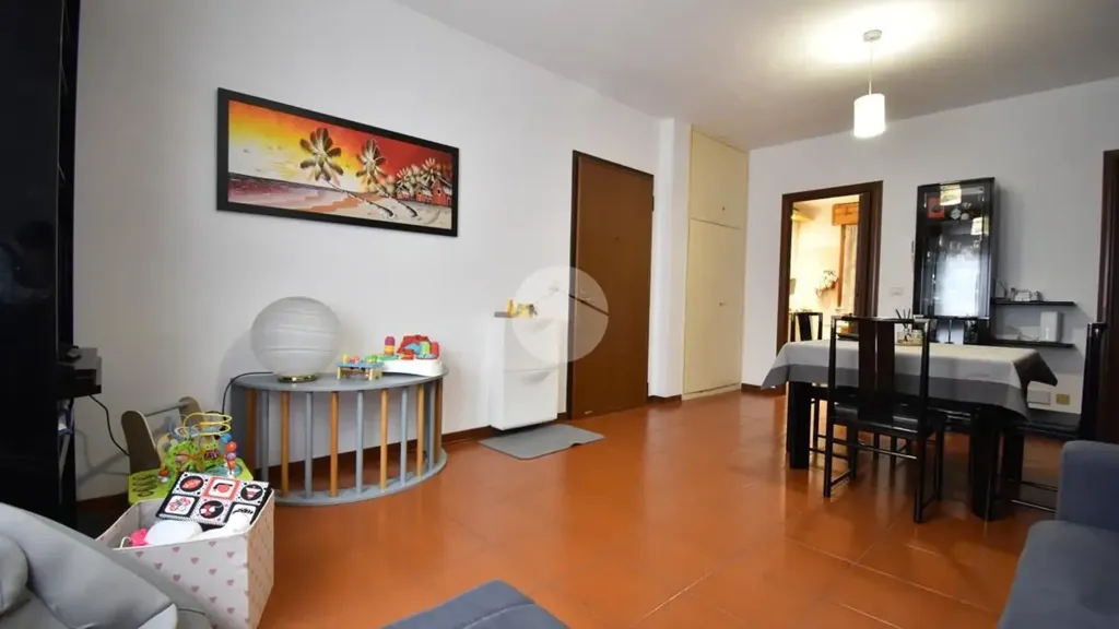 Living Room - Apartment with 40m² Terrace in Fidenza