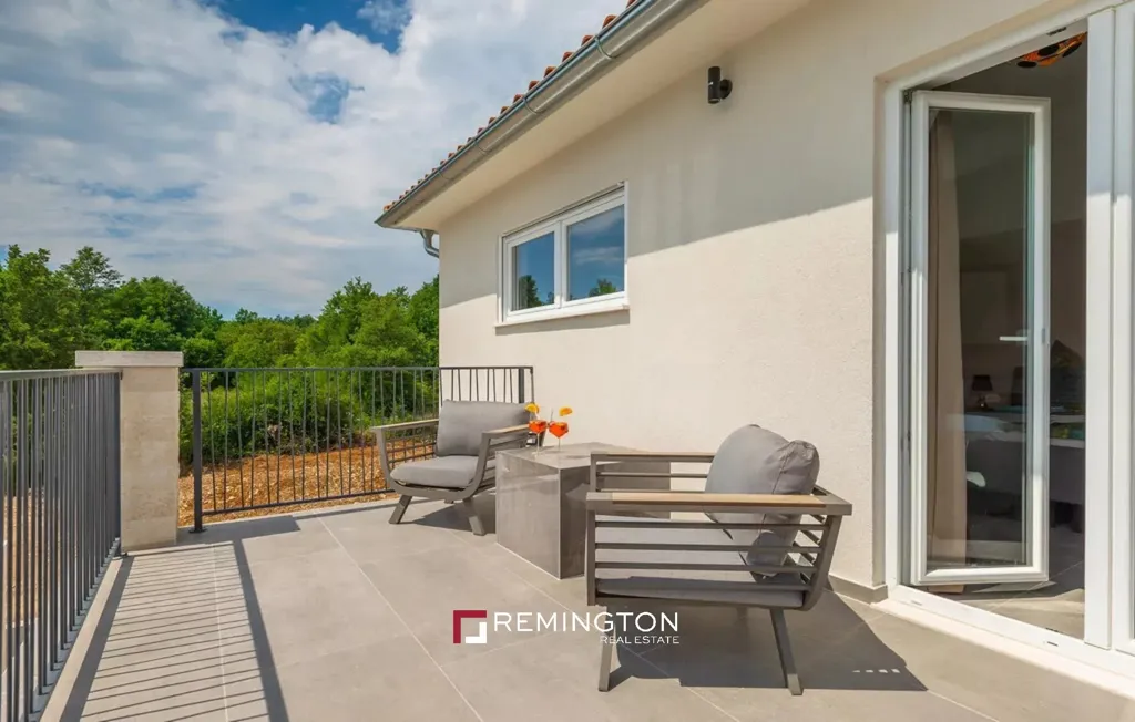 Terrace - House with Heated Pool in Istrian Village