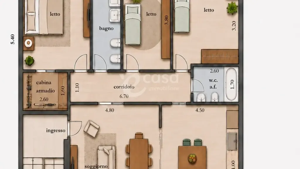 Plan - Terraced Villa with Balcony in Noicattaro