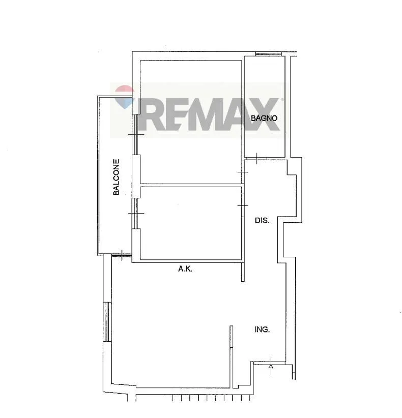 Planimetria - Ristrutturato Triplex with Balcony in Torre Maura