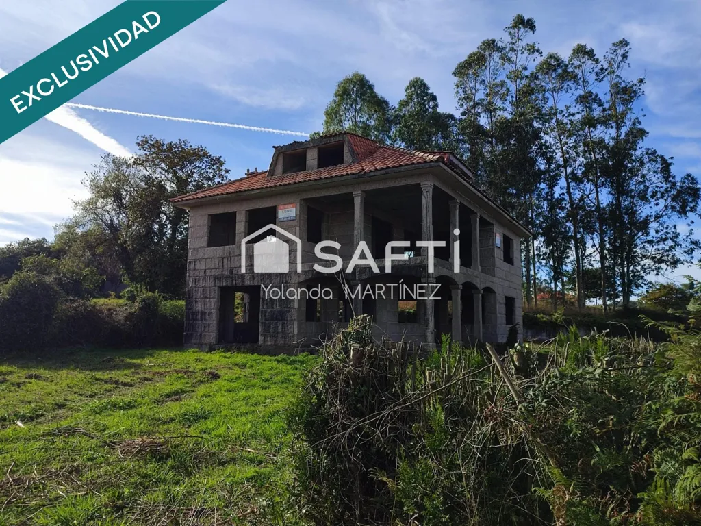 Exterior - Unfinished House with Balcony near Santa Comba