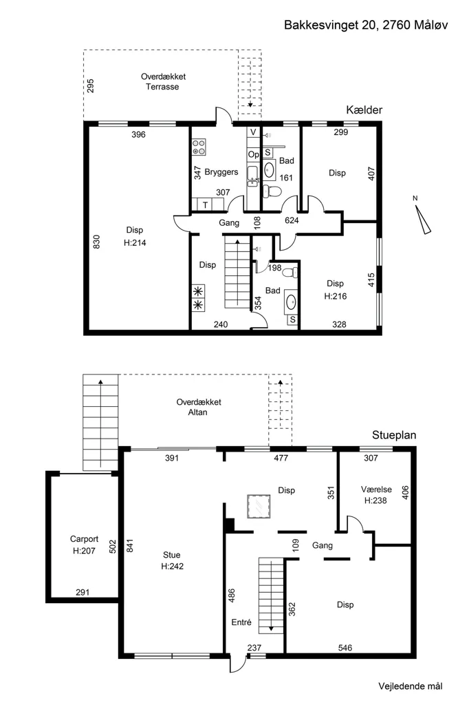 Planimetria - Renovated Villa with Garden in Måløv