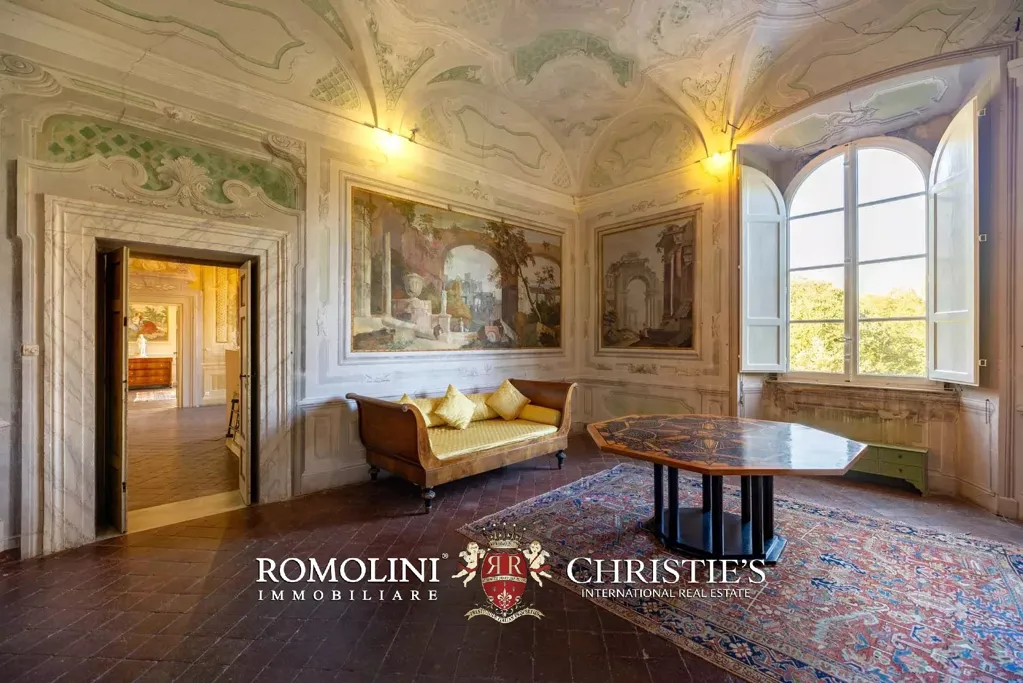 Séjour - Frescoed Villa with Garden near Lucca