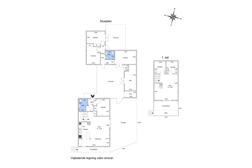Floor Plan - Cottage by Gudmindrup Strand in Højby