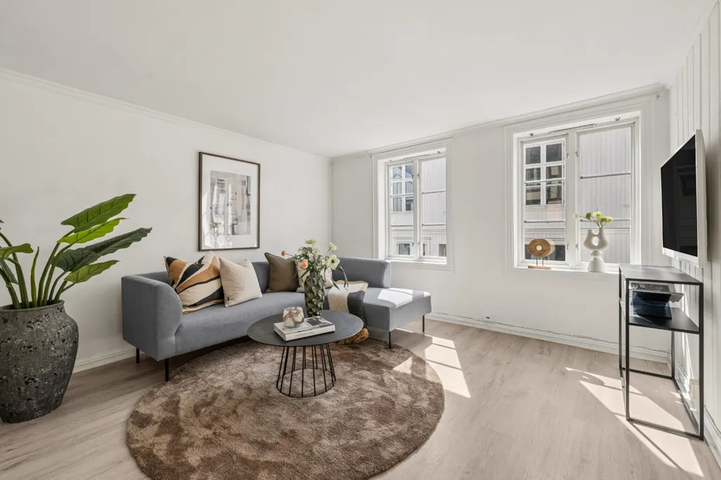 Soggiorno - Apartment with Private Garden in Tønsberg Centre