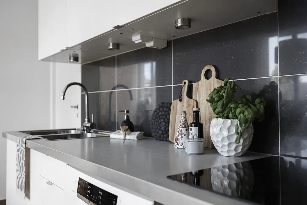 Köök - Charming 2-Bedroom with Central Location in Luleå