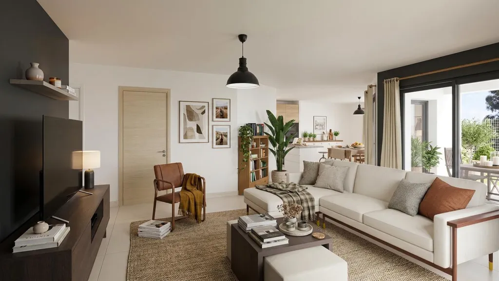 Séjour - Maison T4 avec Piscine à Alignan-du-Vent