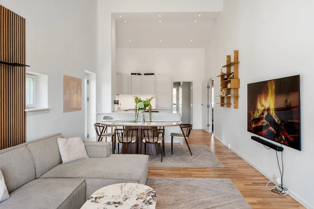 Séjour - Apartment with Central Heating in Farum