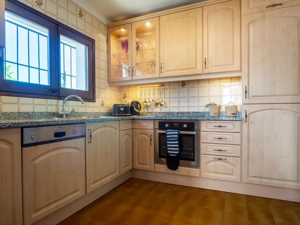 Kitchen - Sea View House with Pool in Cala Mateua