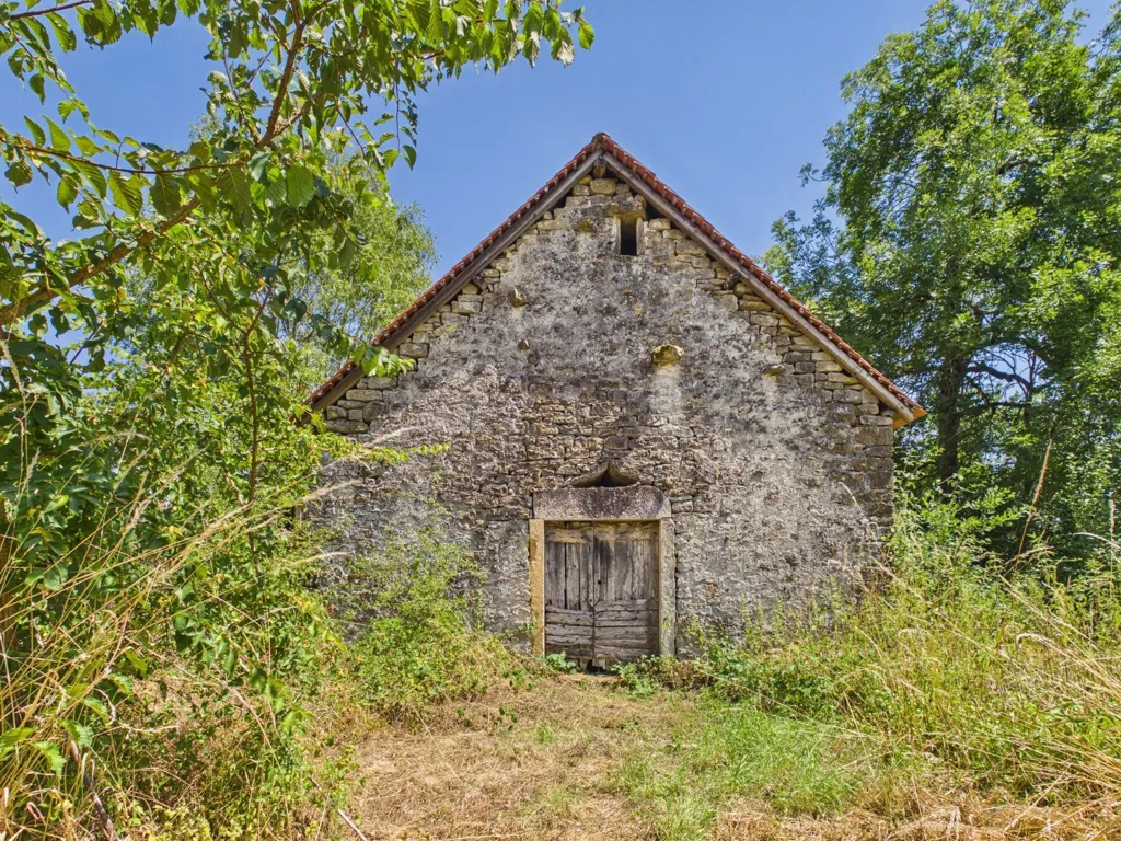 Extérieur - Maison en Pierre avec Jardin à Puylagarde