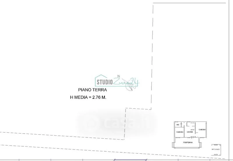 Planimetria - Rustic Villa Plot with Sea Proximity in Pietrasanta