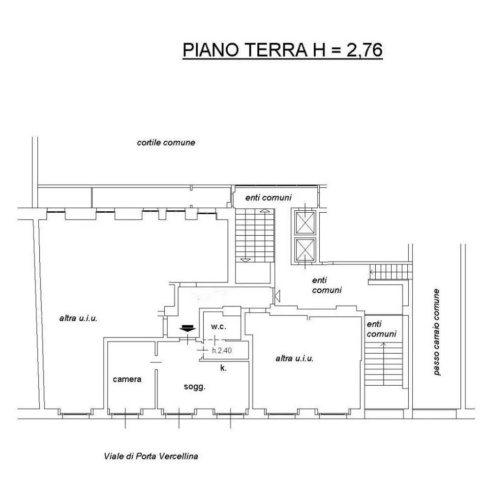 Plan - Luxury Flat with High-End Finishes in Milan