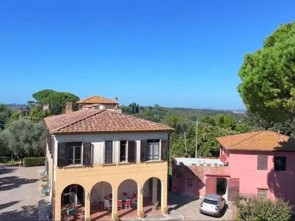Vue aérienne - Historic Villa with Panoramic Tower in Tuscany
