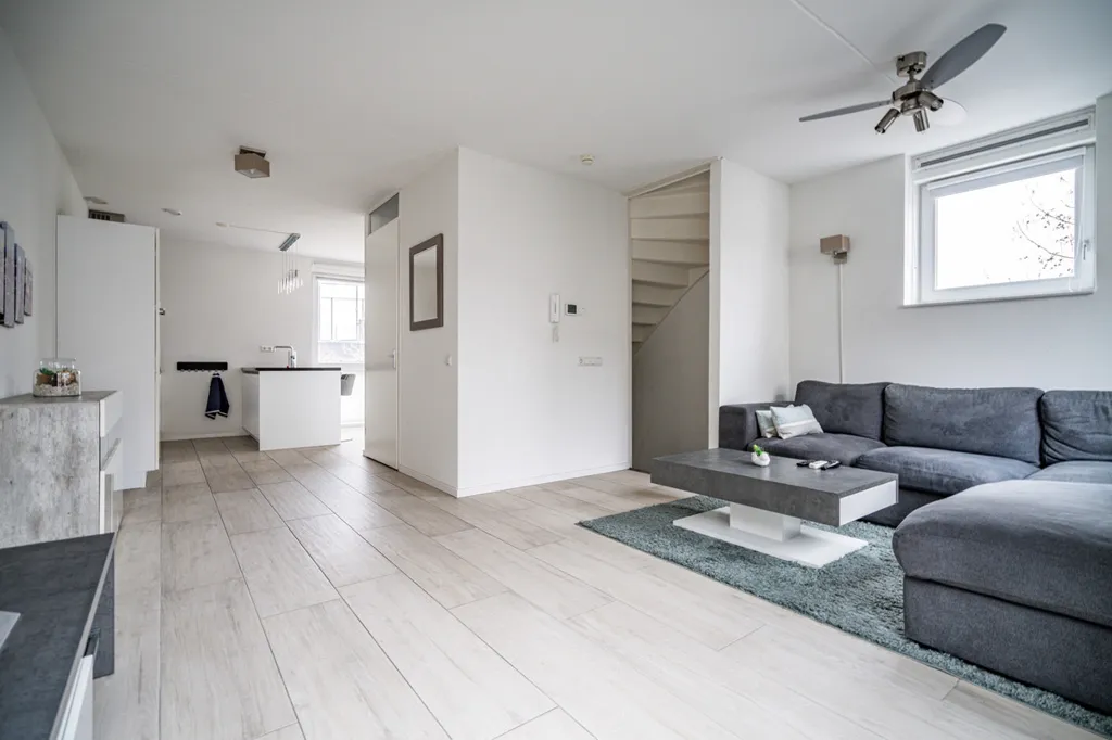 Living Room - Corner Apartment with Extra Mezzanine in Leiden