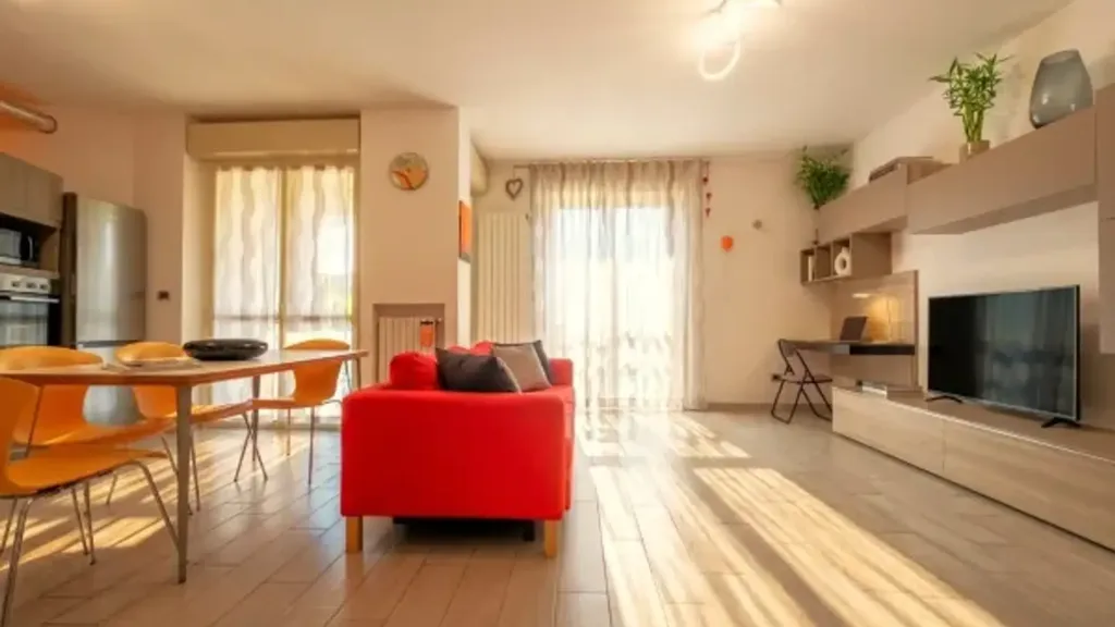 Soggiorno - Versatile Apartment with Balcony in Alba