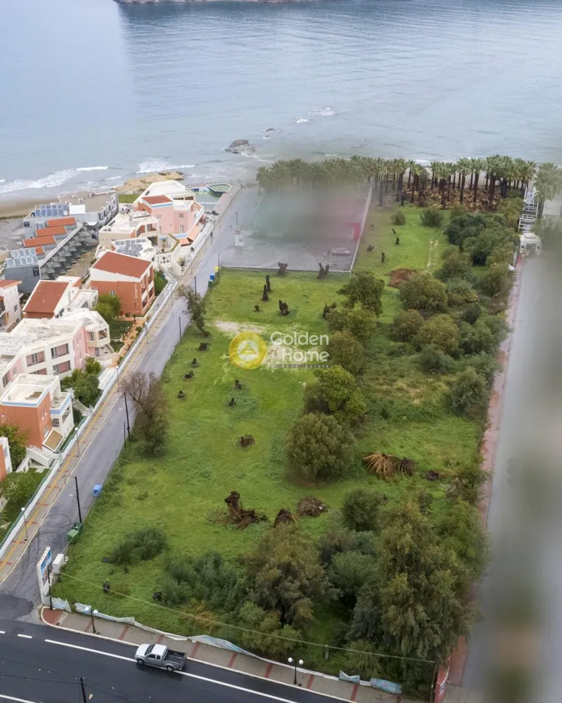 Vue aérienne - Commercial Plot with Sea View in Agia Marina, Chania