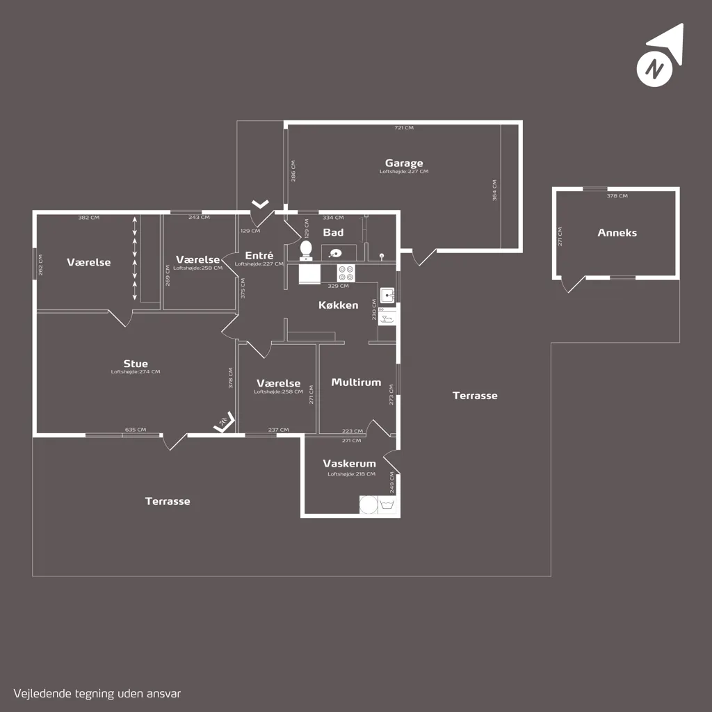 Plan - Etage Villa with Garden in Herning