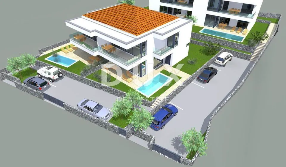 Modern Duplex with Pool in Malinska, Krk