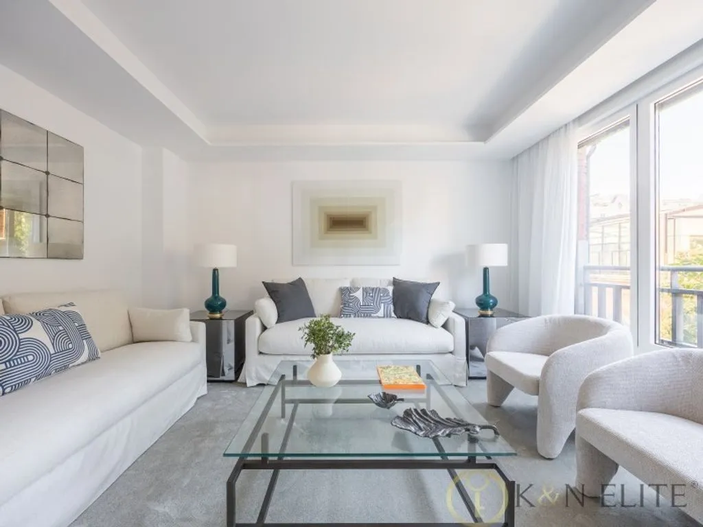 Salón - Piso de lujo con terraza en Barrio de Salamanca, Madrid