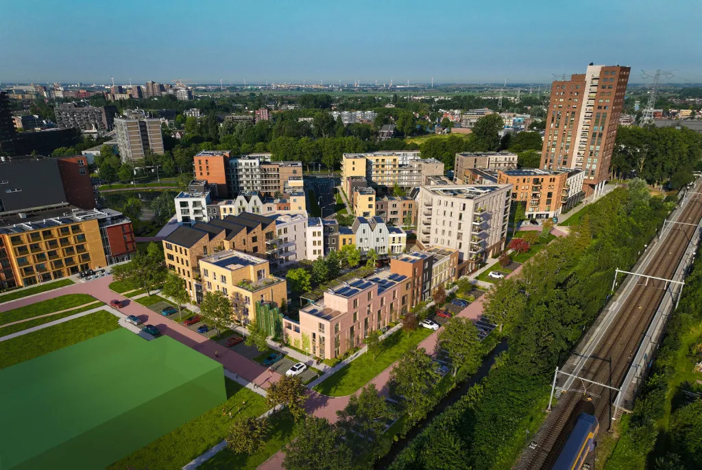 Vista aerea - New Developments with Urban Character in Zaandam