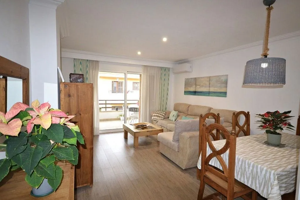 Living Room - Renovated Apartment with Balcony in Puerto Pollensa