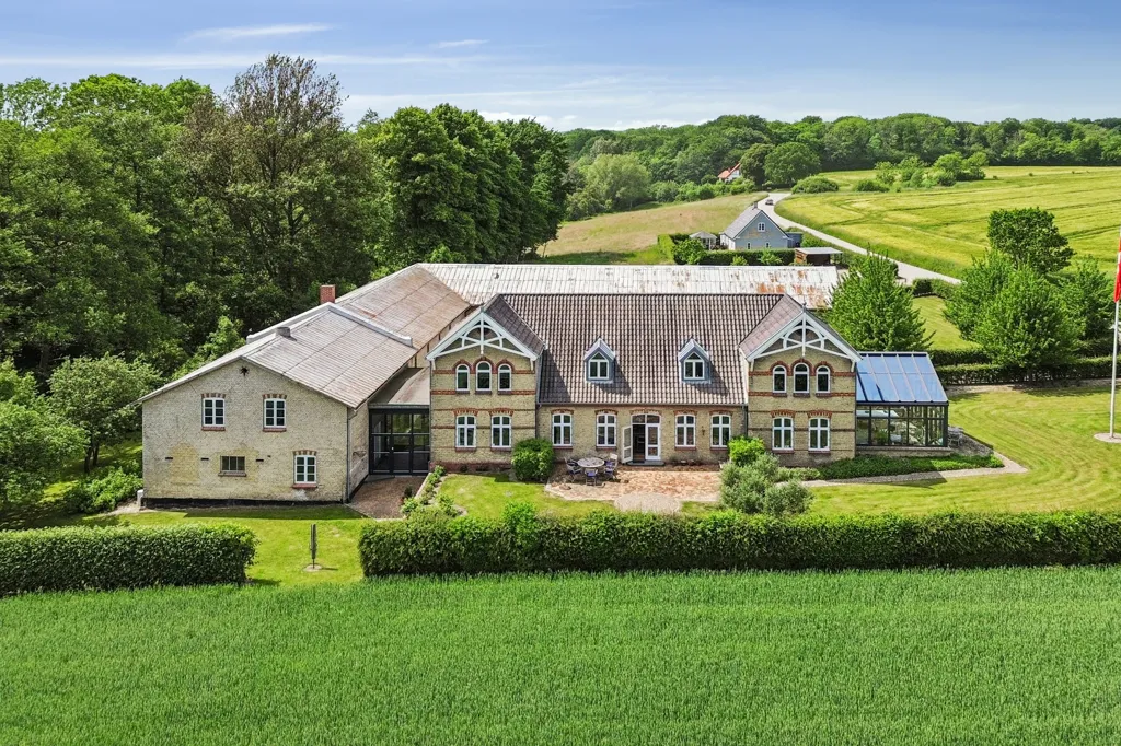 Vue aérienne - Classical Country Villa with 24 Hectares near Sønderborg