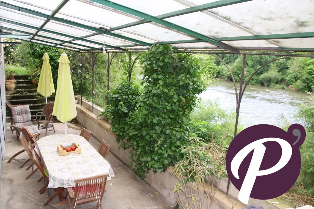 Terrasse - Maison en Pierre avec Terrasse à Creysse