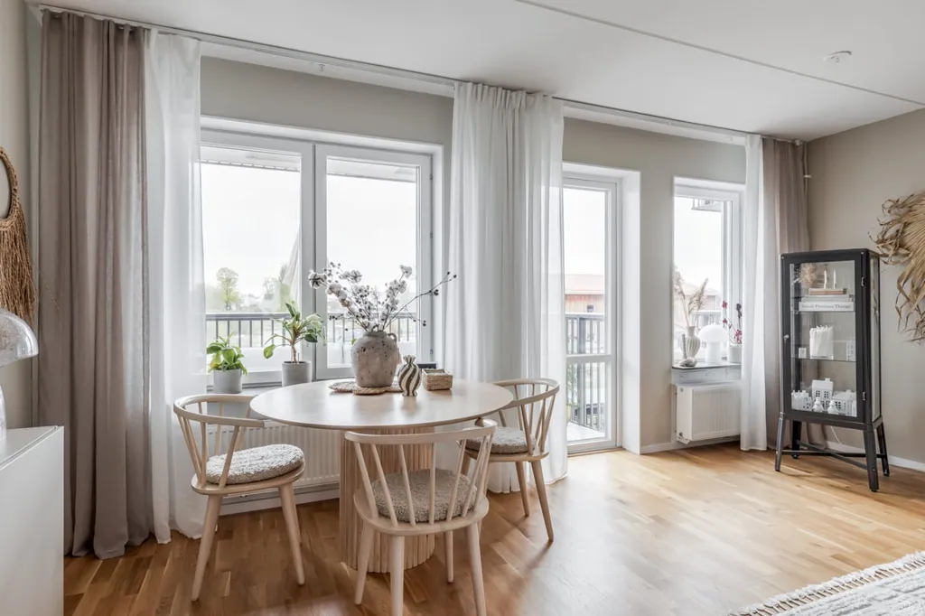 Salle à manger - Modern Flat with West Balcony in Norra Ormesta