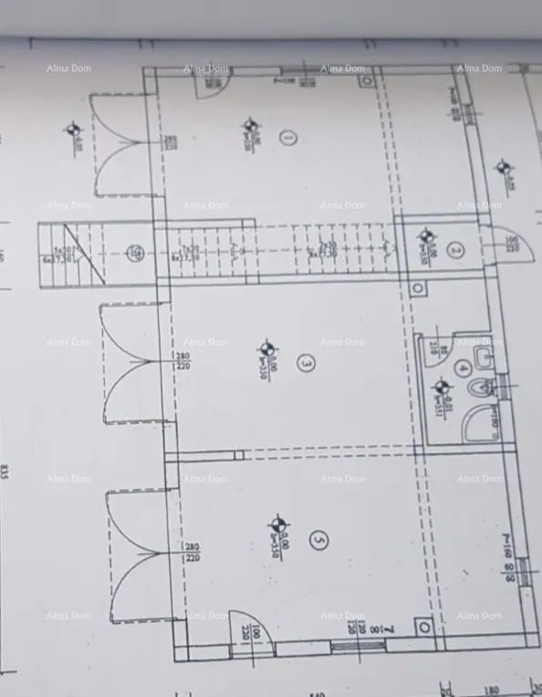 Floor Plan - Apartment House with Terraces near Umag