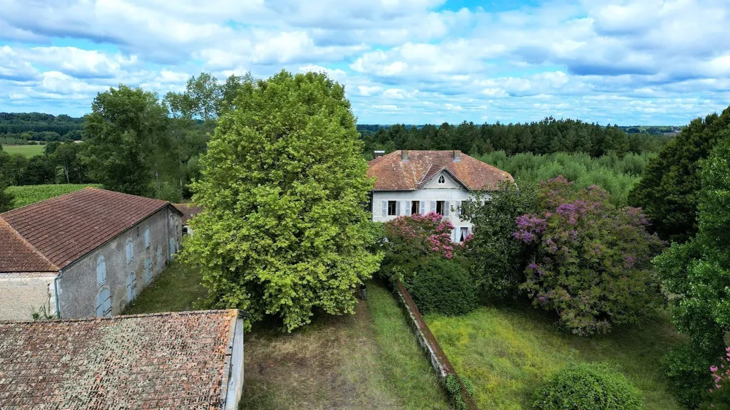 Õhuvaade - Seventeenth-Century Manor with Park in Dax Vicinity