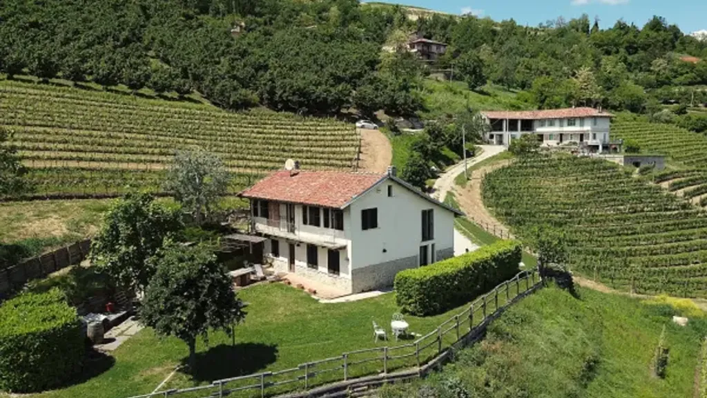 Aerial - Rustic Cascina with Garden in Diano d'Alba