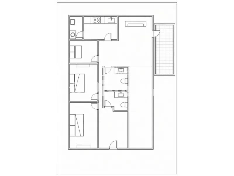 Plan - Apartment with Balcony in Son Oliva, Palma