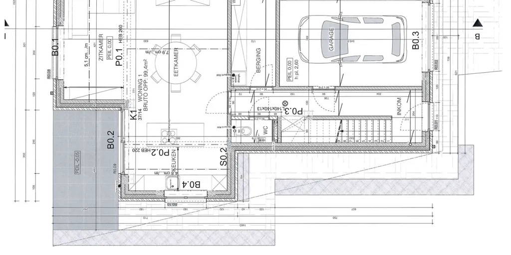 Planimetria - Corner Semi-Detached New Build in Mol