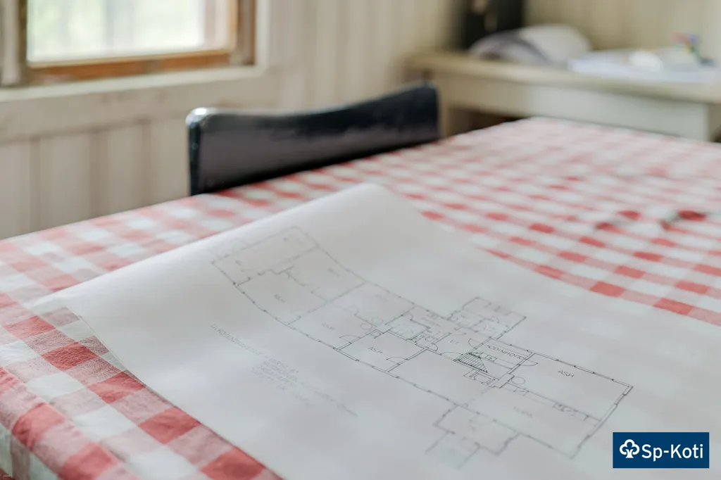 Planimetria - Historic Timber House with Garden in Imatra