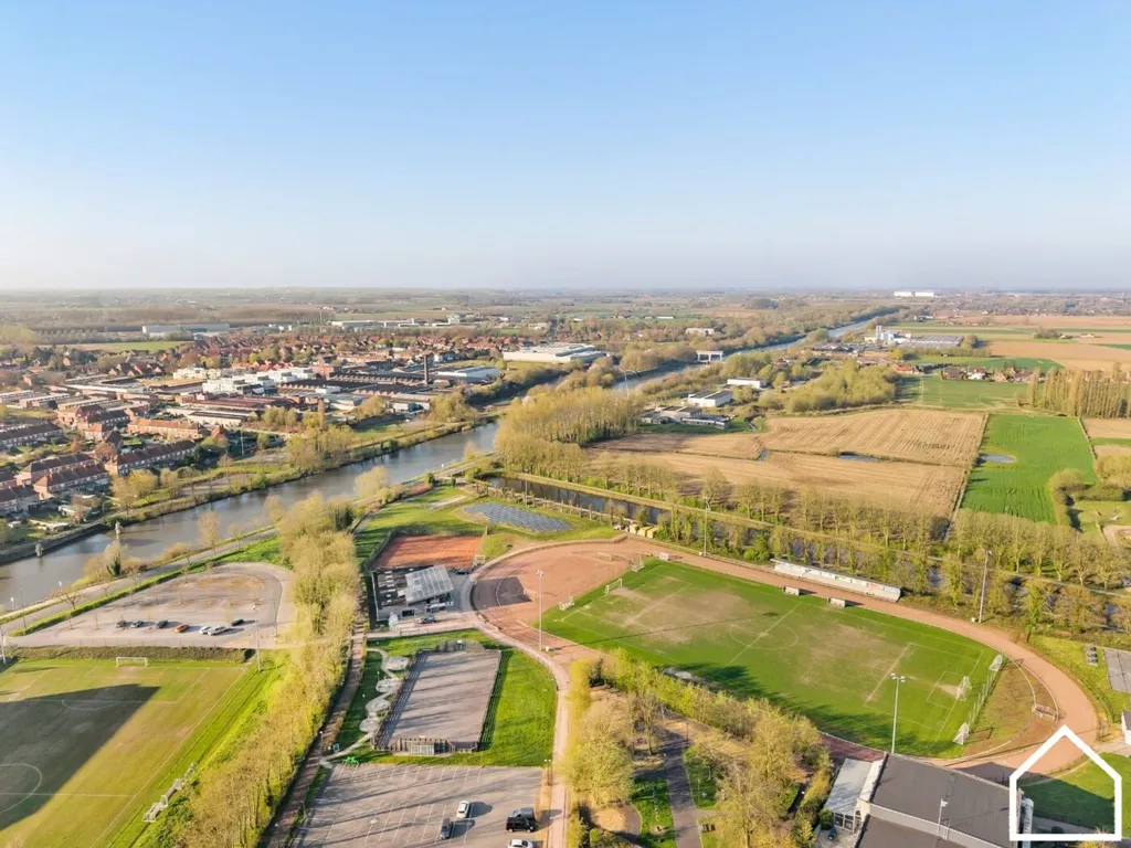 Vue aérienne - Appartement Neuf avec Terrasse à Comines-Warneton