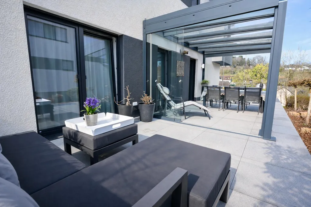 Terrasse - Appartement avec Terrasse et Véranda à Eselborn