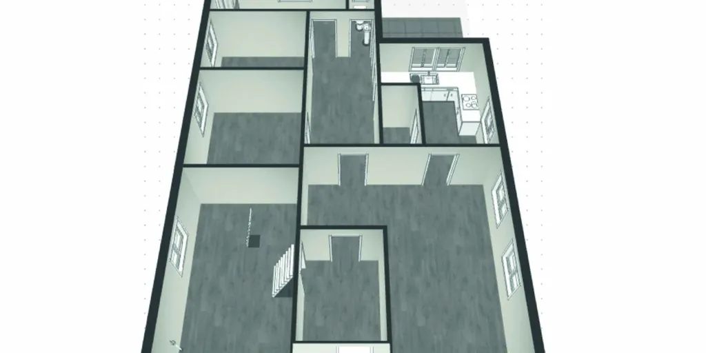 Plan - Maison à rénover avec jardin à Genk