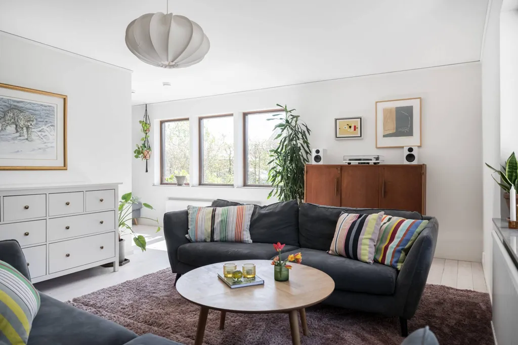 Living Room - Spacious Villa with Garden in Lund