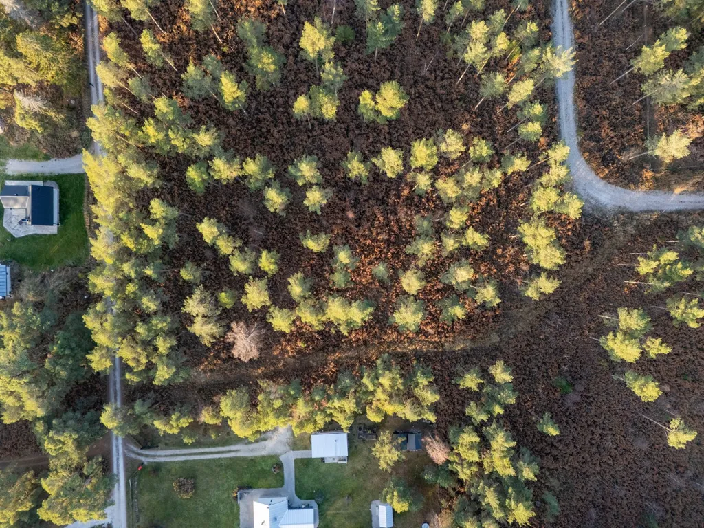 Õhuvaade - Unbuilt Plot with Sea Access in Svartdal, Gotland