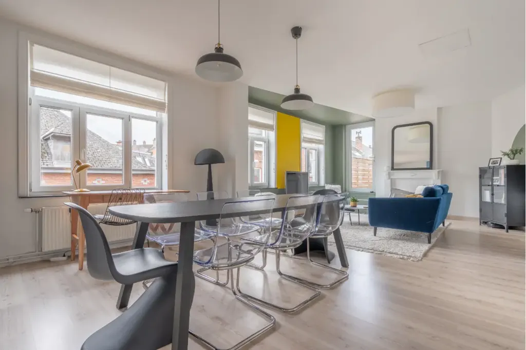Salle à manger - Triplex Meublé avec Terrasse à Nivelles